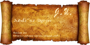 Juhász Ugron névjegykártya
