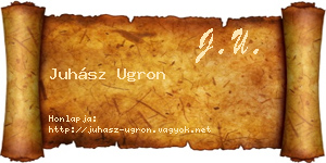 Juhász Ugron névjegykártya